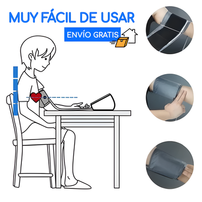 Tensiómetro Digital de Brazo para la Salud con Comando de Voz